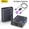 MZX 4K Video Capture Card Board Recording HDMI-Compatible 60Hz 30Hz USB 3.0 1080P 60fps 30fps Grabber Capturing Game Capturer