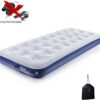 d277504c6a85f11f Camping Air Mattress Inflatable Air Bed Flocked Surface Travel Bed Sleeping Pad Air Bed for Outdoor Camping Tent Guest Travelling