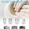 Y YHY Slow Feeder, Elevated Food Bowl Tilted Design for Dog and Cat for Dry and Wet Food