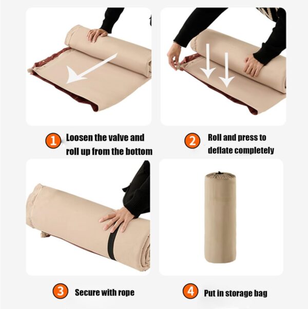 d290994f2dd9d6cf Car Air Mattress Foldable for Mercedes Benz GLC Coupé C253 C254 2016-2025, Back Seat Camping Bed Breathable Airbed Auto-Inflation Without Air Pump SUV,Beige Single