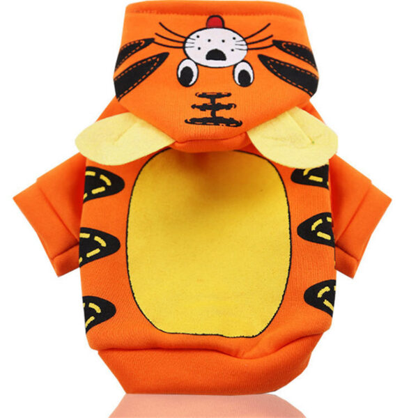 d29d58225e3dcb9c Cartoon Winter Halloween Costume Small Warm Puppy Clothes Soft Dog Hoodie Coat Pet Cosplay Clothing