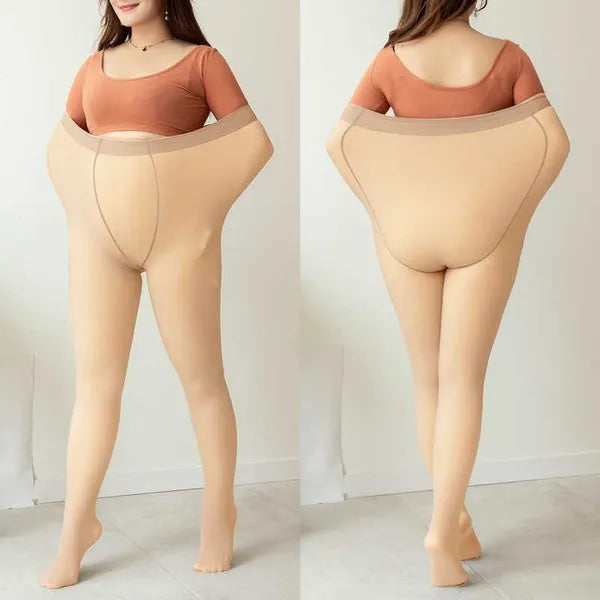 d29f6b190484ec34 Socks Hosiery Plus Size Winter Women's Sock Pants Thermal Translucent Pantyhose Woman Warm Leggings Fake Stockings Fleece Tights Skin Effect