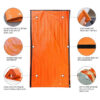 d2a7141d79ae5798 1Pc Outdoor Portable PE Aluminum Film First Aid Tent Insulation Waterproof Mat Camping Sleeping Bag