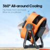 d2a7510947ab30ca Portable 6 in 1 Outdoor Camping Fan 20000mAh Rechargeable Wireless Tent Ceiling Fan 4 Speed Adjustment LED Lighting Power Bank