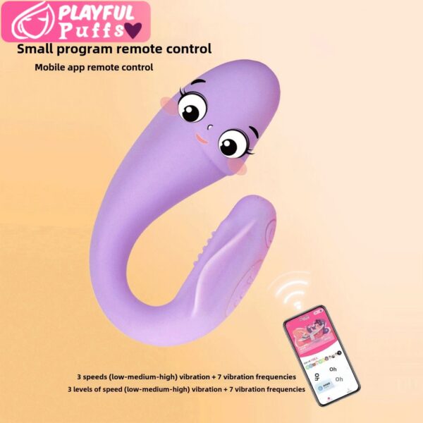 Dolphin APP Controls Remote Wearable Vibrator Vaginal Anal Masturbation G-Spot Penetration Sexy Adult Sex Toy Female Masturbator