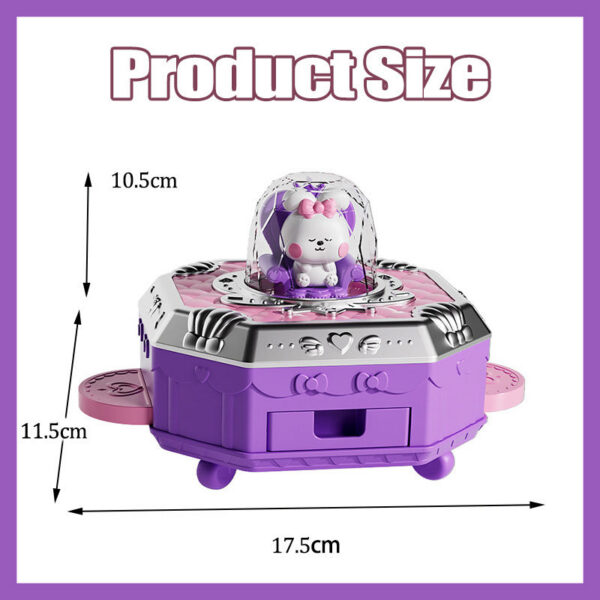 d2c5f5c0e256ce40 DIY Making Jewel Rings Magical Kit for Girl Supplies Bead Handmade Princess Pendant Keychain Colored Beans Kid Toy Birthday Gift