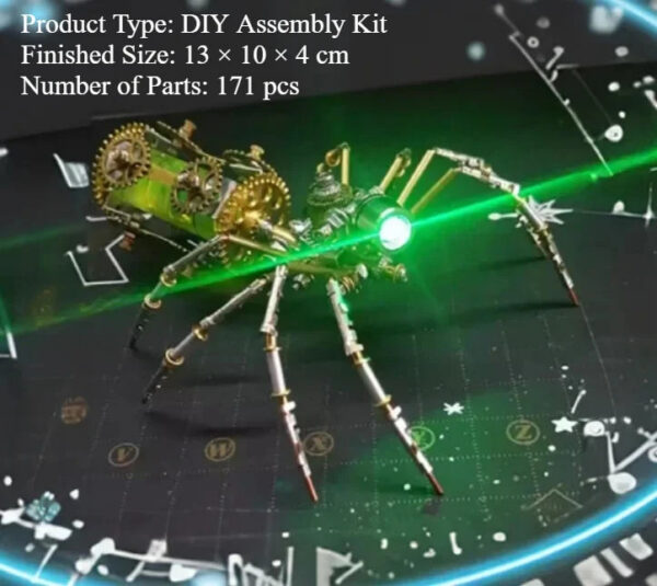 DIY Mechanical Spider Metal Model Kit 3D Puzzles Cyberpunk Insects Assembly Creative Handmade Metal Puzzles