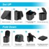 Toilet Portable Adults, Folding Waterproof Porta Potty for Camping, Car, Bucket, Travel, Outdoor, Hiking, Trips, Boat, Beach, Tent
