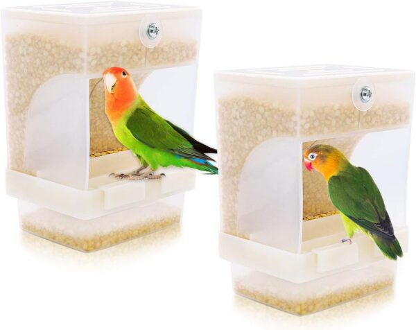 d30917b81530bdeb Rypet No-Mess Bird Feeder - Parrot Integrated Automatic Feeder for Small to Medium Birds