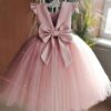 Toddler Red Christmas Princess Dress 12M Baby Girl One Year Birthday Party Tutu Gown Newborn Babe Bow Beading Xmas Costume