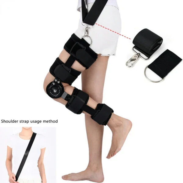 New Model Orthopedic Support Stabilizer After Surgery Adjustable Hinged Knee Brace Knee Joint Fixation Stretcher