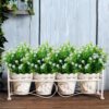 d33128e7919ad494 Artificial Plants Flowers Grass Shrubs 8 Pack No Fade Faux Plastic Flowers Outdoor for Farmhouse Garden Porch Patio Indoor Wedding Decoration Greenery Fake Plants uv Resistant