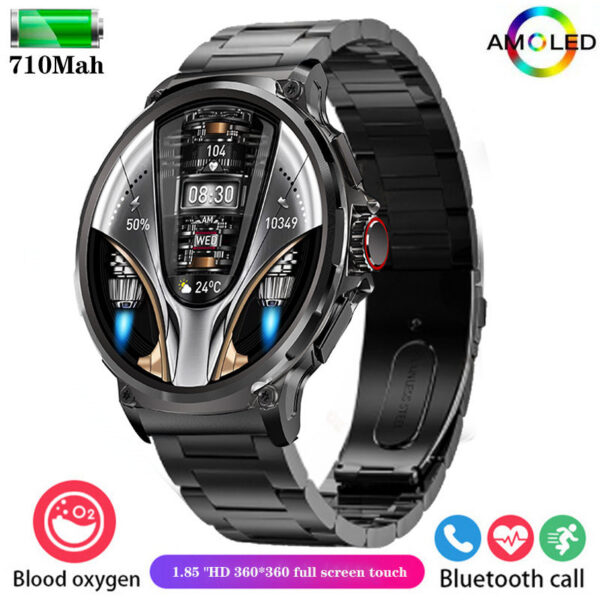 New 1.85-inch ultra smartwatch, GPS track, HD Bluetooth call; 710 mah large battery 400+ dial, suitable for Huawei Xiaomi