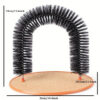 1pc Cat Arch Self Groome Pamper Feline A Massage Grooming Rubbing With Scratching Pad Toy For Cats Interactive Toys