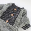 d35e4ad37ee44f90 Fuzzy Dog Pajamas, Winter Dog Clothes for Small Dogs Girl, Pet Onesie with Feet, Cat Outfit, Heather Grey, XS