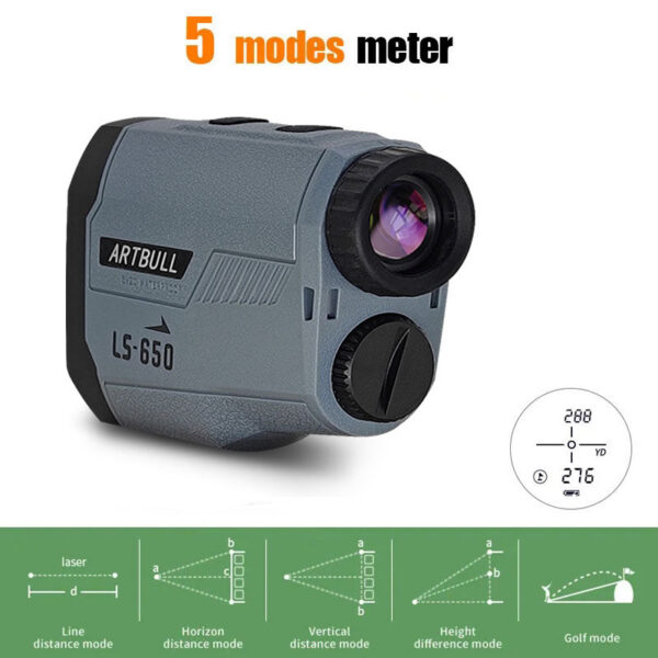 d385592208436483 ARTBULL Golf Laser Rangefinder 1000M 650M Telescope with Flag-Lock Slope Pin Distance Meter for Hunting Monocular
