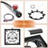 SKOK High Pressure 1/2/3 Burners Propane Camping Stove, Propane Burners for Outdoor Cooking