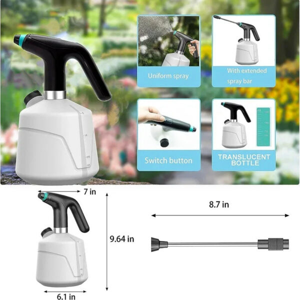 2L Plant Spray Bottle Automatic er USB Electric Sanitizing Sprayer Watering hine Plants Garden Tool