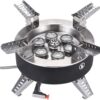 Bulin Gas Campingkocher Gaskocher mit Piezozündung Faltbarer Gaskocher Outdoor Windschutz Kocher Gasbrenner für Camping Trekking Hiking Picknick Wandern