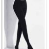 2Pc 150D Microfiber Thermo Fleece Lined Tights Pantyhose in Solid Black Color Super Warm Winter 211204