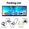 d3b6cec2c7c38e12 12.3 /14.5 inch Toucreen Monitor HDMI & Type C 1920x720/2.5K IPS LCD Bar Computer Temp Display Widescreen