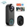 d3ce97c0c9192535 1080P Wireless Video Doorbell Camera WiFi Smart Door Bell Tuya Smart Home Security Motion Detect Night Vision Intercom Doorbell