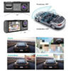 d3e5a8f46bafdfee 3 Channel Car DVR HD 1080P 3-Lens Inside Vehicle Dash CamThree Way Camera DVRs Recorder Video Registrator Dashcam Camcorder