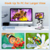 d3ec327d0614c4a8 Hayve 7‘’ Digital 1200X Zoom 12MP HD Electronic Microscopes Camera Magnifier for Soldering Phone Repair Microscope