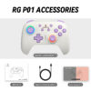 d40140ab8b15b31d ANBERNIC RG P01 Bluetooth 5.3/Wired/2.4G Wireless Gamepad Compatible Switch/PC/Steam/Android/IOS With Hall Effect Joystick