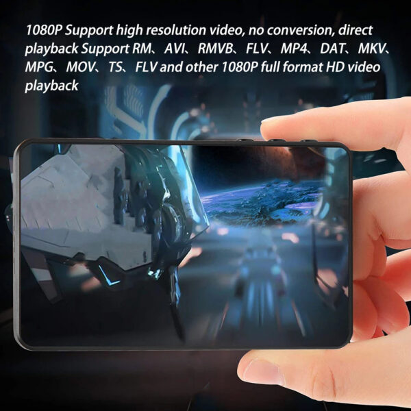 d4081ac564ca44a8 HD MP3 MP4 PlayerFull Touch ScreenBluetooth 5.2 Walkman16GBBuilt-in SpeakerMusic PlayerFM RadioRecordingEbook