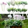 d40e6712163e2334 PARTY JOY 18 Bunches Fake Plants Outdoor, Fake Bushes UV Resistant Artificial Flowers Hydrangea Flowers Greenery Shrubs Faux Greenery for Outdoor Garden Patio Front Porch Yard Decor