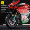 d412d68924efeb2e ToyX 883pcs Motorcycle Set 1:10 Model Kit Building Block Car for Kid Adults Festive Gifts Christmas Halloween Easter