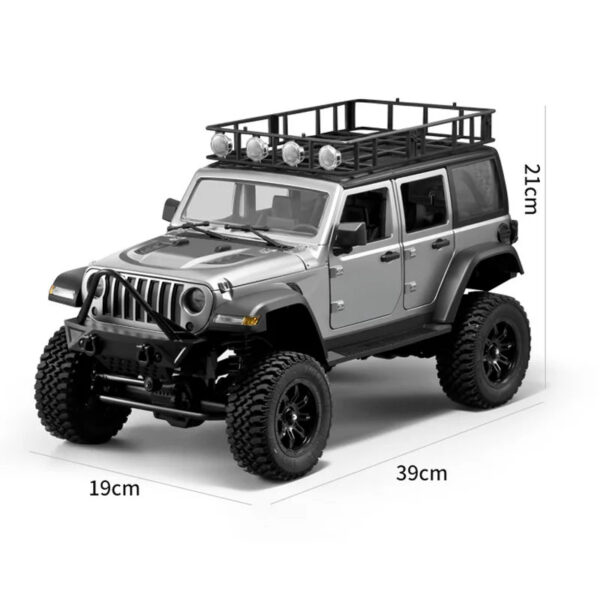 RC Crawler 4x4 Car MN128  2.4G Climbing Buggy Professional with LED Light Full Scale Remote Control Cars Toys for Boys Gift
