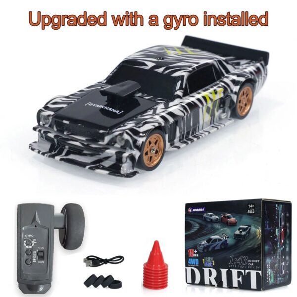 d4416fa8678ac4ae Upgrade Gyro Mini Toys 4WD 1/43 RC Speed Car RTR 2.4G Radio Control Racing Drifting Car Four-wheel Drive High Speed Model Gifts