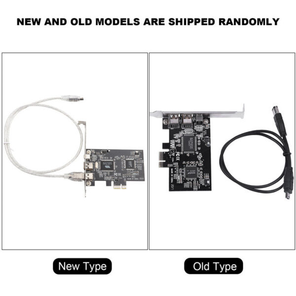 firewire controller card PCI-E PCI Express FireWire 1394a IEEE 1394 Controller Card with Firewire Cable