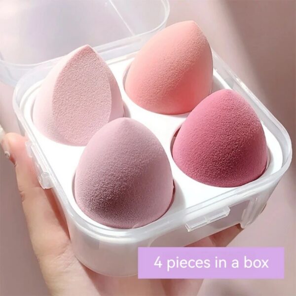 d46a1a5dc4e7b01c 4PCS Eggs Set Seamless Smudging More Hygienic Prevents Bacteria Buildup Create A Flawless Makeup Look Beauty Egg Case