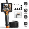 Industrial Endoscope 4.3inch IPS Screen IP67 Waterproof HD1080P 8mm Lens Pipe Sewer Inspection Camera Borescope For Car