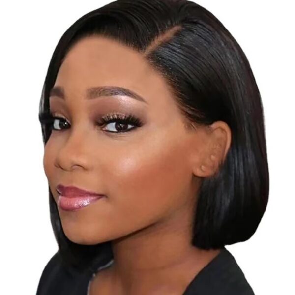 Hot Sale Short BOB Wig T Side Part Bob Wigs Lace Frontal Cuticle Aligned Pre Plucked Brazilian Human Hair for Black Women