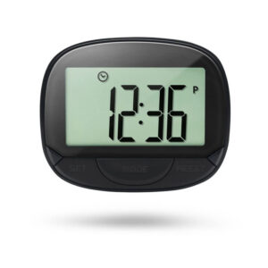 ThreeH Track Steps Multifunctional Portable Sports Pedometer Step Distance Calories Counter Fiess Tracker Time Display
