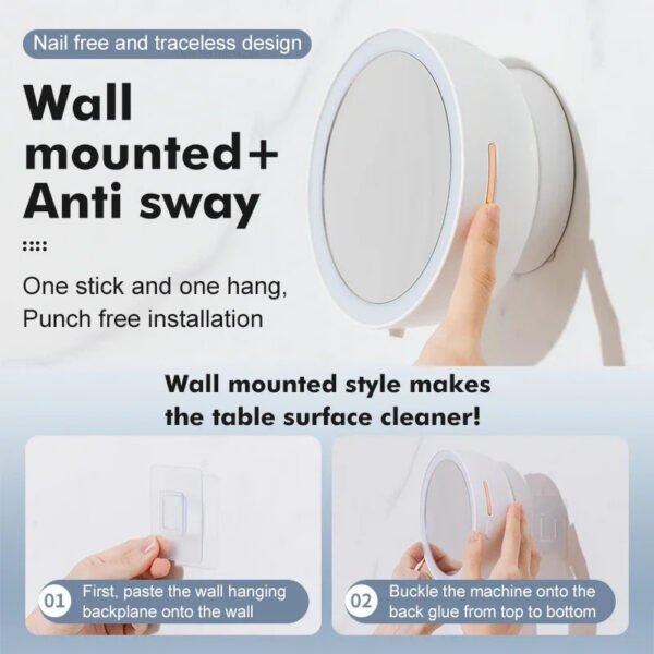 d49665629511103b Xiaomi New Smart Beauty Mirror Foam Soap Dispenser Wall Mounted Infrared Induction Automatic Hand Sanitizer hine USB Charging