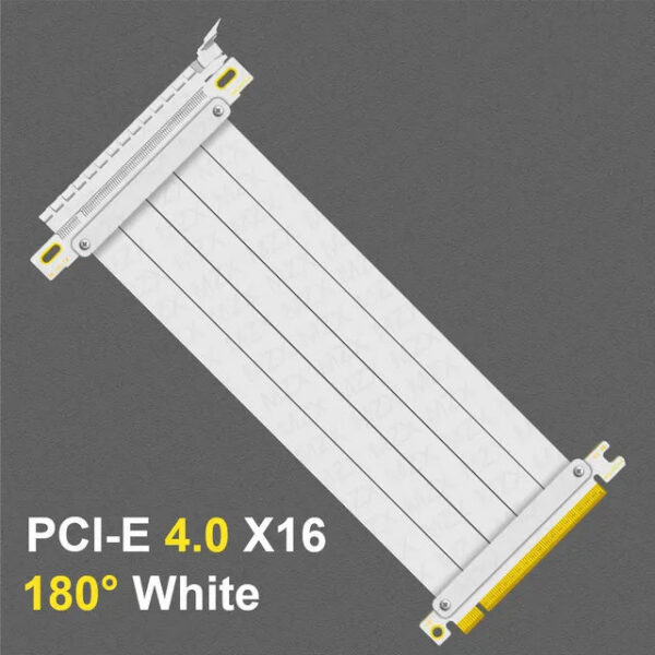 MZX PCIE 4.0 3.0 16X Riser Cable 90/180 Degree Mount Video Graphics Card Extension PCI Flexible GPU Cord ITX Computer Connector