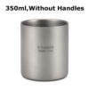 d49ebc434d392dca Tomshoo 220/350/450/600ml Double Layer Titanium Water Cup Coffee Tea Mug for Home Outdoor Camping Hiking Backpacking Picnic