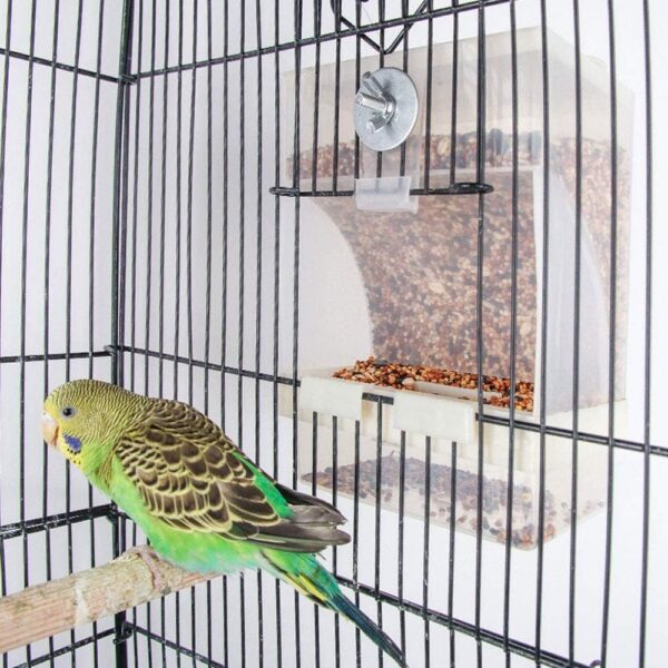 d4a651bc1515c363 Large Capacity- Parrot Automatic Feeder,No Debris Bird Feeder, Parrot Cage Accessories Canary Parrot Bird Parrot Seed Food Container (Can Hold a Variety of Food) by Old Tjikko