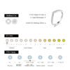 d4ae875f3e085af2 ATTAGEMS Diamond Rings Women Engagement Sterling Sier Jewelry Wedding Moissanite Band Ring