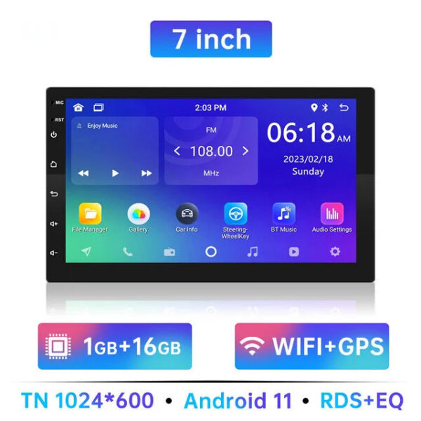 Android 11 Radio Autoradio 32G 2 Din 7"/9"/10" Universal WIFI GPS Car Audio Multimedia Player For Hyundai Nissan Toyota Kia
