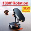 1080 Magnetic Holder Magnet Smartphone Support GPS Foldable Phone Bracket in Car For iPhone 14 13 12 11 Samsung Xiaomi