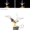 d4ba1946260b5499 Outdoor Camping Burner Portable Mini Folding Stove Gas Heater Survival Furnace Foldable Furance Head for Picnic Cooker