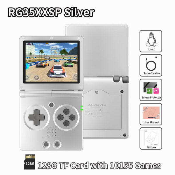 d4cd6952ce9a8c4a ANBERNIC RG35XXSP Retro Flip Handheld Console 3.5" IPS Screen ux H700 Video Game Player Support Streaming WIFI Bluetooth