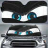 Car Solar Protection Cartoon Big Eyes Heated Windshield Sunshade Car Window Windscreen Cover Sun Shade Auto Sun Visor