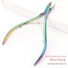 d4e4dc288b39f206 Cuticle Nipper Clipper 1 Pcs Colorful Scissor Plier Dead Skin Remover Clear Nail Art Tool for Beauty Salon